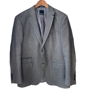 Daniel Hechter Brown Tweed Wool Blazer Sportcoat Jacket Coat MEN'S SIZE 44R